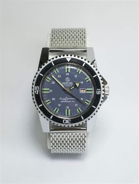 Vintage S Mortima Superdatomatic French Diver Watch Submariner