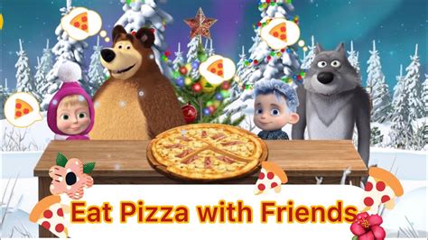 Masha And The Bear 🐻 Playing Game Pizza 🍕🍕🍕 Youtube