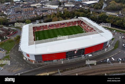 Aerial View Of The Aesseal New York Stadium Current Home Of Rotherham