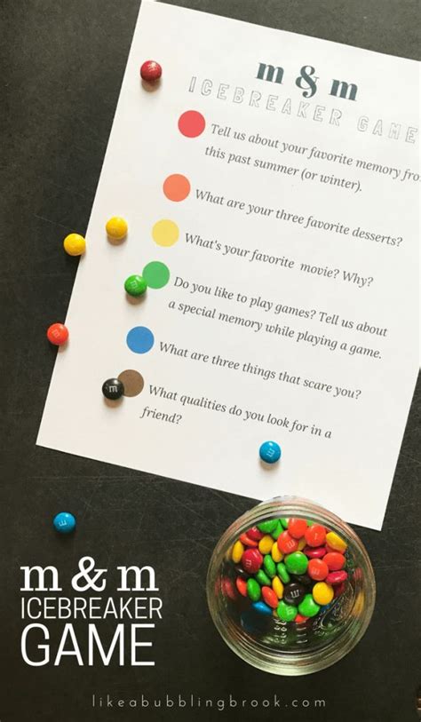 Mandm Game Fun Icebreaker For Small Groups