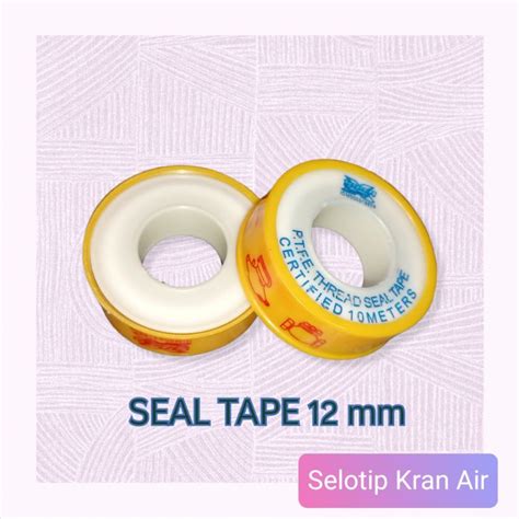 Seal Tape Viper 12 Mm 10 Meter Selotip Kran Air Isolasi Pipa