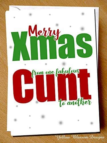 Funny Rude Christmas Card Humour Comedy Him Her Joke Witty Cheeky Merry