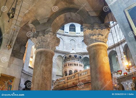 Binnenplaats Van De Kerk Van De Heilige Sepulcher Jerusalem Isra L