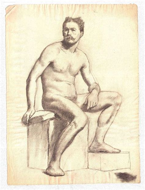 Museum Art Reproductions Study Of A Male Nude By Theodore Clement