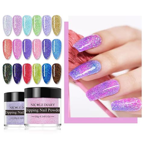 Buy NICOLE DIARY 10ml Dipping System Powder Chameleon Nail Art At