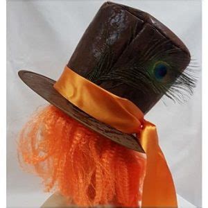 Mad Hatter Hat With Hair Code Scalliwags Costume Hire