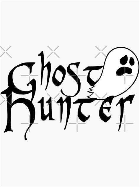 "Ghost Hunter Logo" Sticker for Sale by CharmsDesign | Redbubble