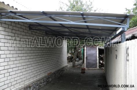 ᐅ Навесы для авто фото, автонавесы фото — «Metalworld»