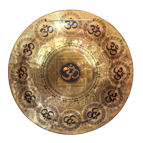 Gong, Tibetan Handmade, Wind Gong, Flat Gong, 49 by 49 cm, made by ... 