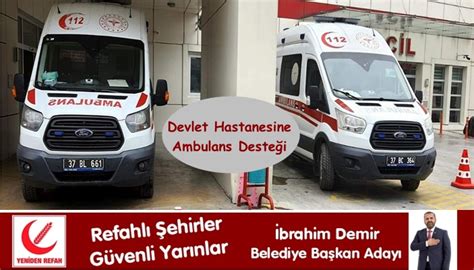 Tosya Devlet Hastanesine Ambulans Desteği Açıksöz Gazetesi