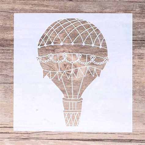 Hot Air Balloon Stencil Decore Stencil DIY Scrapbooking Wall Stencil