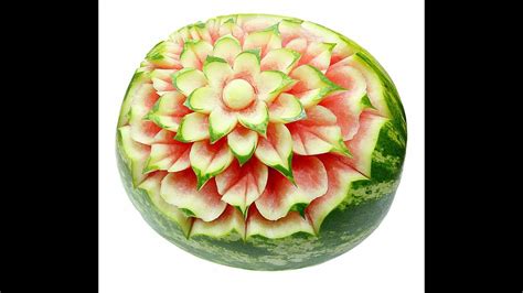 029 Free Fruit Carving Course Flower In Watermelon Darmowy Kurs