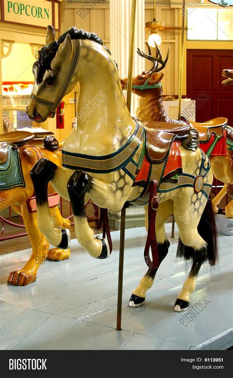 Dentzel Carousel Horse Image & Photo | Bigstock