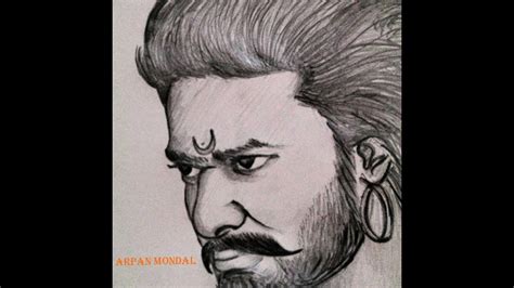 Baahubali Prabhas Drawing Simple And Easy Drawing With Pencil