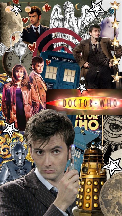 Doctorwho Davidtennant Moodboard Collage Aesthetic Doctor Who