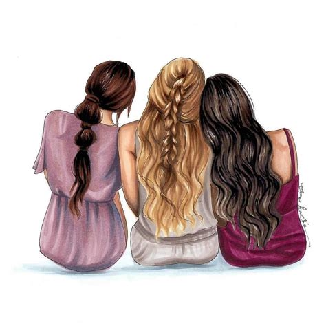 Foto De Quatro Amigas - Desenho De Quatro Amigas - FDPLEARN