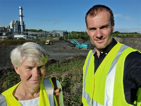 Kate Green Mp Visits Trafford Green Hydrogen Site Trafford Green Hydrogen