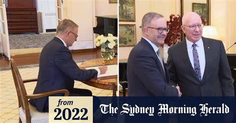 Video Anthony Albanese Sworn In As Australia S St Prime Minister