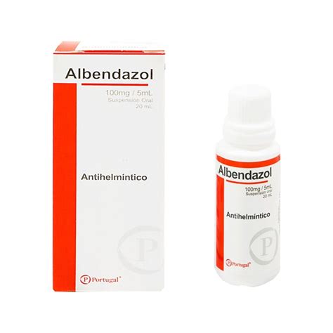 ALBENDAZOL SUSP 100 MG 5 ML FRASCO X 20 ML PORTUGAL Farma Salud