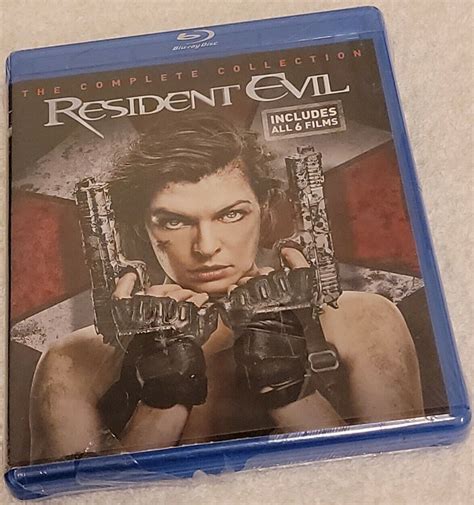 Resident Evil The Complete Collection 6 Movie Box Set Blu Ray Disc New