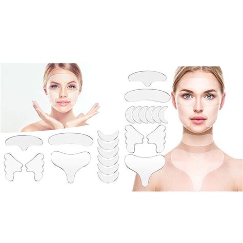 11 16pcs Silicone Face Eye Forehead Anti Wrinkle Patch Facial Lifting