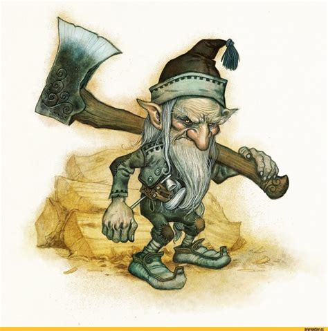 Гном злой рисунок - 71 фото