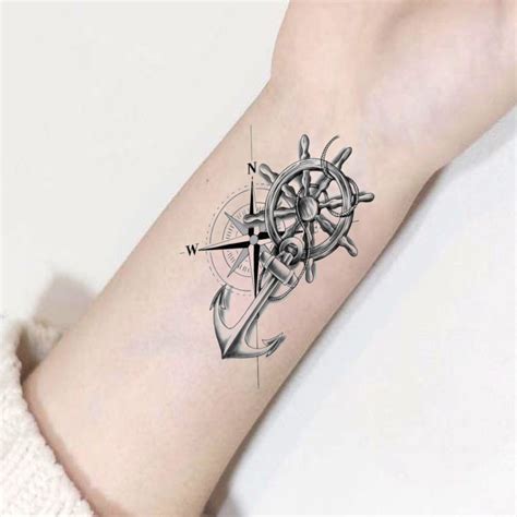 Discover 78 Anchor And Ship Wheel Tattoo In Coedo Vn