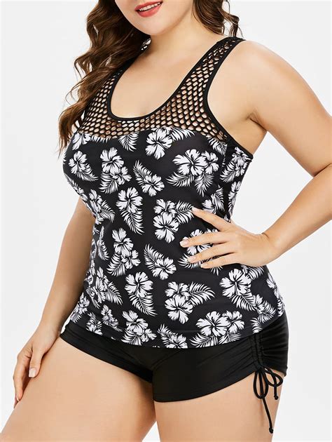 Photo Gallery Leaf Plus Size Halter Tankini Swimsuits Artofit