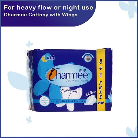ns  charmee napkin cottony  wings blue lazada ph