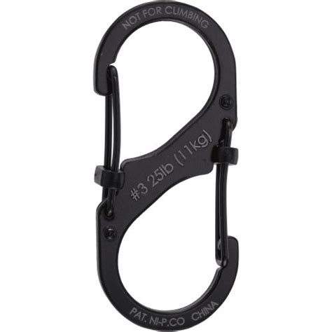 Nite Ize S Biner Slidelock Doppelkarabiner Edelstahl Gr Schwarz