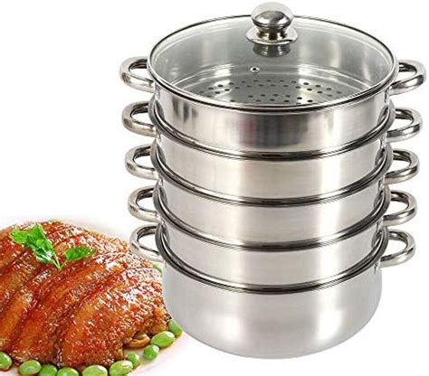 Windwilder Tier Stainless Steel Steamer Cooker Pot Set Cm Cm