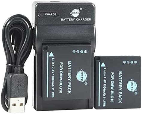 DSTE DMW BLG10 Li Ion Battery 2 Pack And Micro USB Charger Compatible