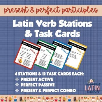 Latin Participles Worksheet Stations By Amy Skillicorn Tpt