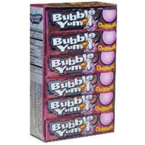 Bubble Yum Original Flavored Bubble Gum Pack Oz 10 Pieces