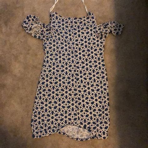 Roz Ali Dresses Blue And White Dress Poshmark