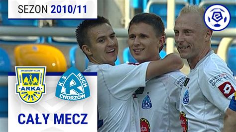 1 2 Arka Gdynia Ruch Chorzów CAŁY MECZ Ekstraklasa 2010 11 26