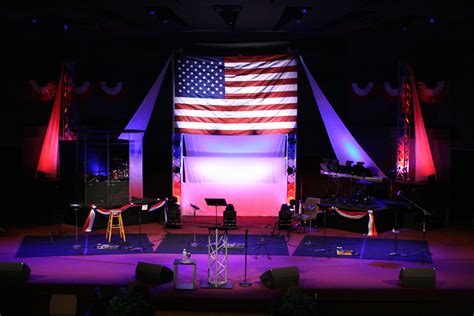 Patriotic Stage Design Stage Background Background Decoration Stage