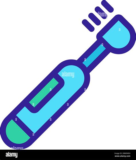 Electric Toothbrush Icon Vector Outline Illustration Stock Vector Image