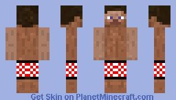 Minecraft Naked Steve Skin Lowlity