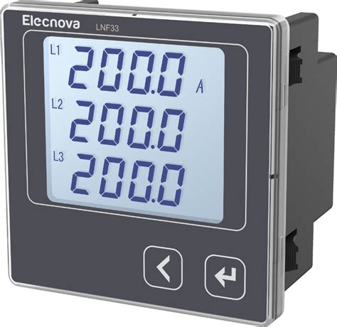 Lcd Current Measuring Mm Panel Mounted Mini Three Phase Ampere