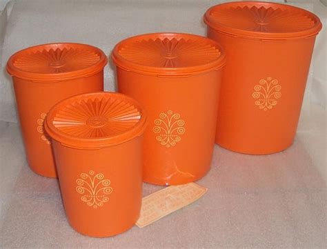 Amazon Vintage Tupperware Servalier Canister Set Of 4 Retro