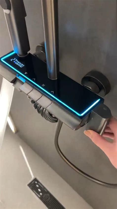 Hot Cold Shower Faucet Digital Four Function Piano Key Shower Set Shower Set Hot Cold Shower