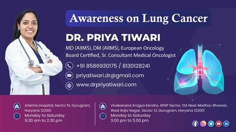 Awareness On Lung Cancer Cancer Specialist In Delhi Dr Priya Tiwari