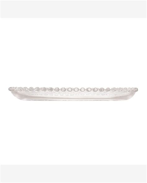 Riachuelo Travessa Oval De Cristal Pearl 24cm X 12cm X 2cm Wolff