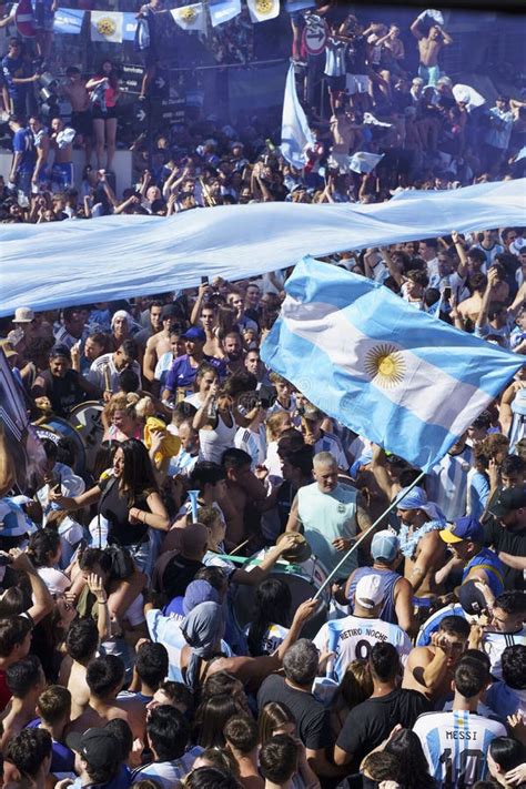 Buenos Aires Argentina December Happy Argentine Football