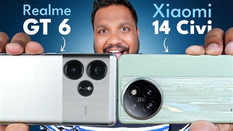 Realme GT 6 Vs Xiaomi 14 Civi Full Comparison Best Flagship Killer