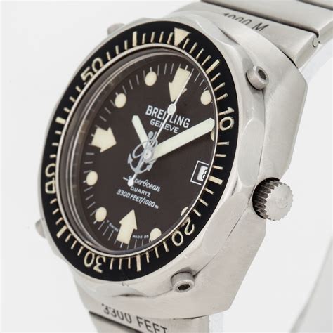 Breitling Superocean Deep Sea 3300feet1000m Wristwatch 39 Mm