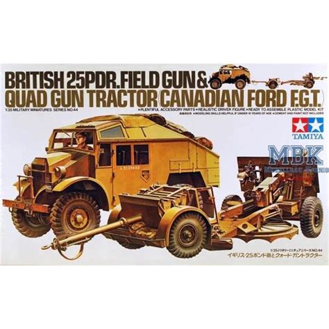 British Quad Tractor 25pdr Gun