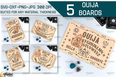 Ouija Spirit Boards Laser Cut Bundle Graphic By Digital Idea · Creative