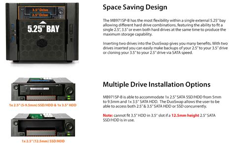 Icy Dock MB SP B Inch Hot Swap Drive Caddy Docking For Inch Inch SATA Hard